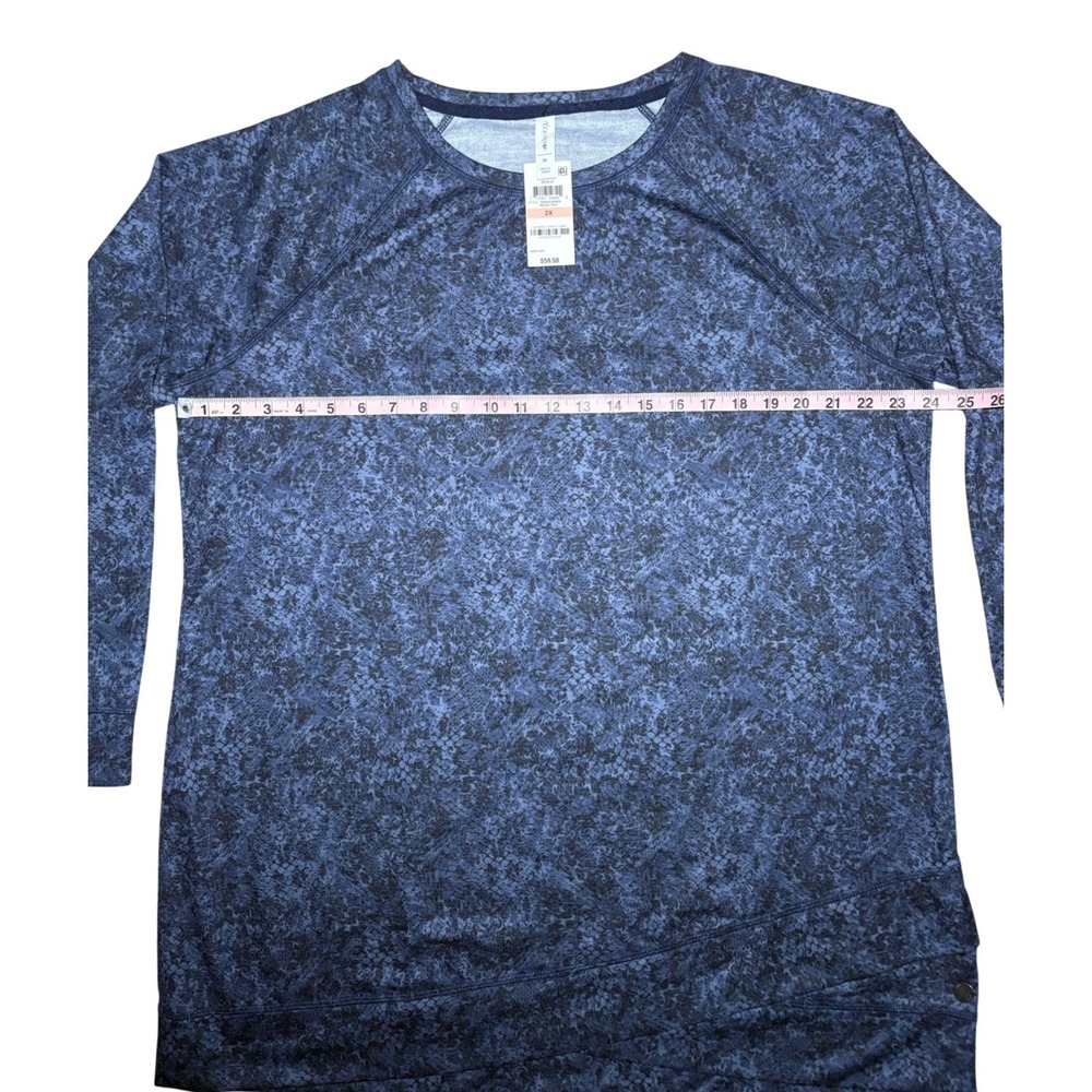 NWT Ideology Python Printed Plus Size 2X Navy Blu… - image 5